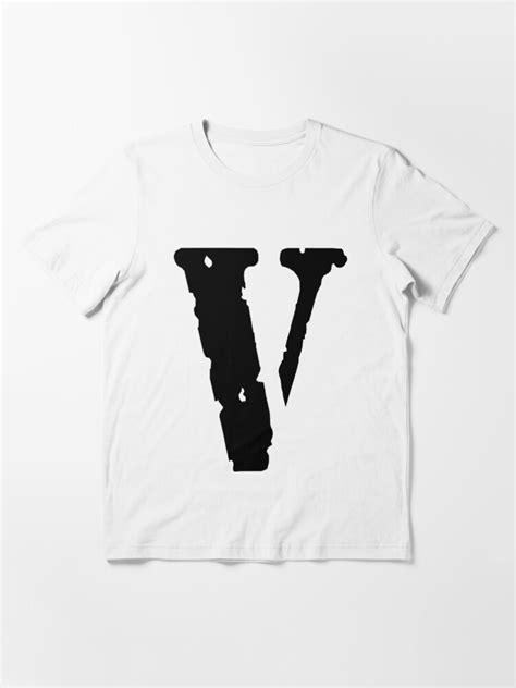 Vlone Logo Black On White T Shirt For Sale By Saharalfadil