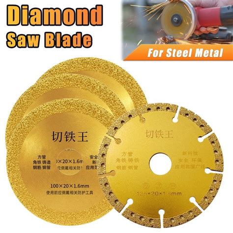 3pcs Diamond Saw Blade Metal Cutting Disc For Brazing Iron Rebar