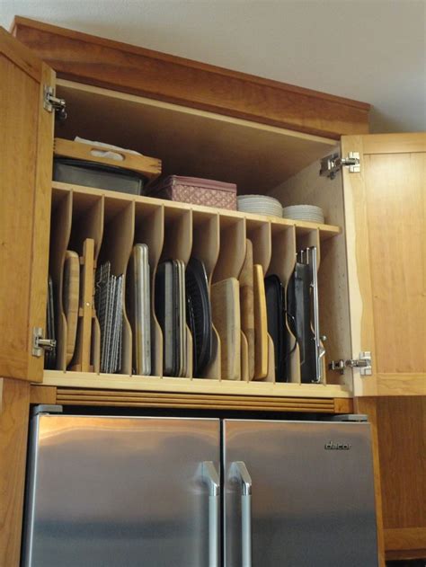 storage cookie sheets kitchen cabinets cabinet idea smart google