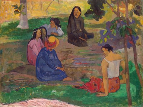 Paul Gauguin Picture Conversation Les Parau Parau 1891 ArtsViewer Com