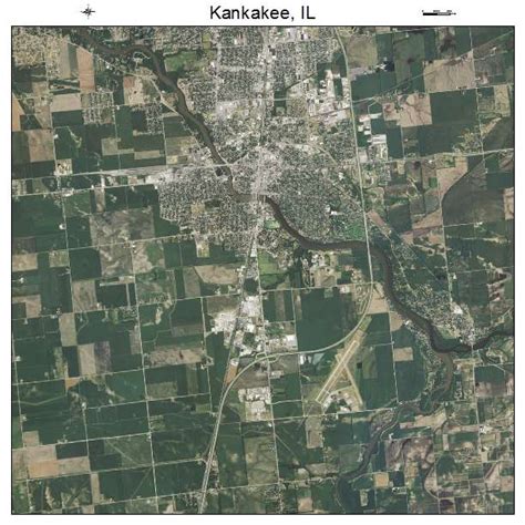 Aerial Photography Map Of Kankakee Il Illinois