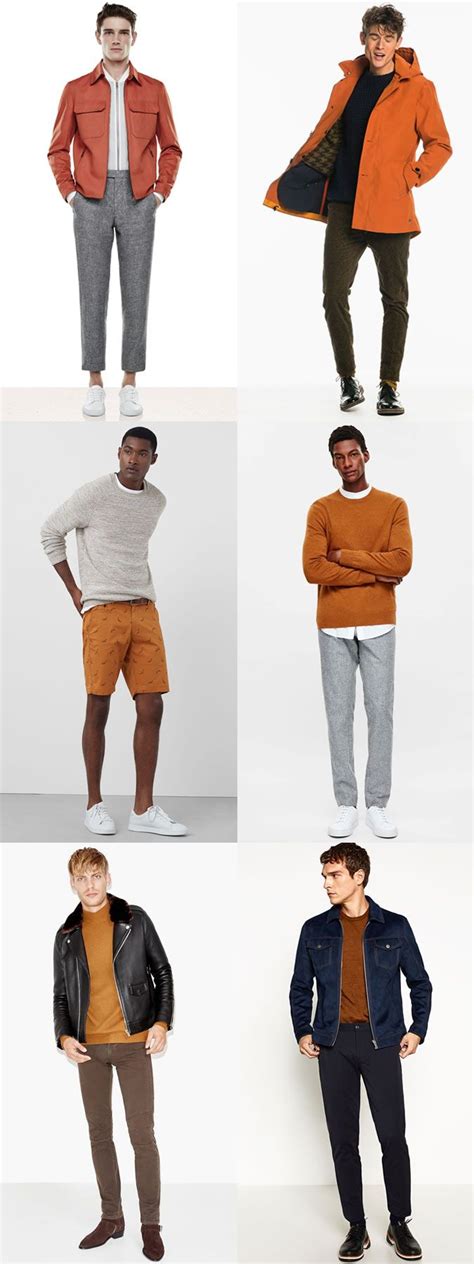 Mens How To Wear Orange Outfit Inspiration Lookbook Sweater Outfits