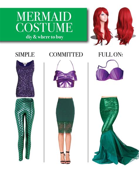 See more ideas about ariel costumes, the little mermaid, mermaid costume. Mermaid Costume Ideas - DIY - 3 Options: Simple, Committed, Full on!
