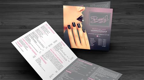 Complete solution for corporate and established business. The Beauty Loft Price List Print Design | Matt Philpotts ...