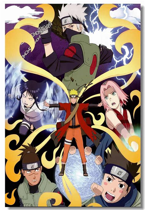 Custom Canvas Wall Decor Naruto Poster Naruto Uchiha Sasuke Hatake