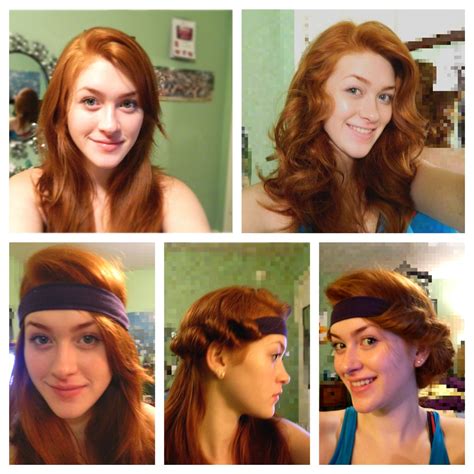 You can then use this piece of hair to pin back off of the face. On Stage Hair Design: How To Tuesday Wednesday: Headband Curls