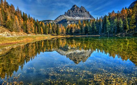 Download Wallpapers Lake Antorno Mountain Lake Lakes Of Italy Alps