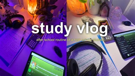 Study Vlog 🎧 Romanticizing Studying Note Taking Late Night Studying