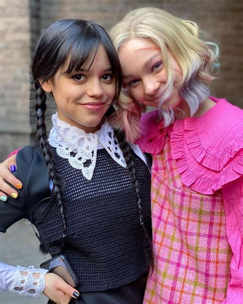Jenna Ortega As Wednesday Addams And Emma Myers As Enid Sinclair In