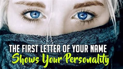 The First Letter Of Your Name Shows Your Personality Consejos