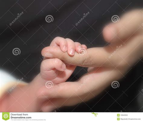 Baby And Mother Hand Stock Image Image Of Purity Growth