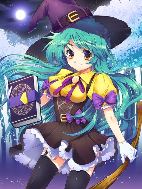 Witch By Ellsat On Deviantart Anime Witch Anime Wizard