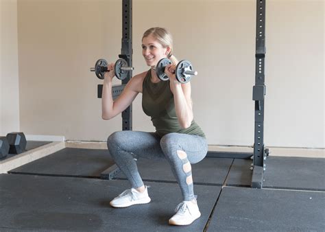 Squat Challenge Weight Training Leg Workout Lauren Gleisberg