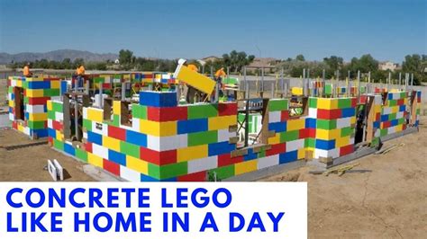 Concrete Lego Like Home In A Day Castle Rock Homes Concrete Day