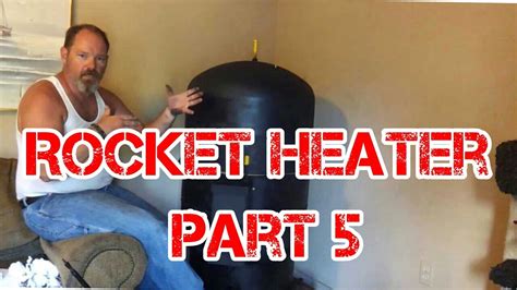 Rocket Heater Wood Stove Installation Part 5 The First Burn Indoors