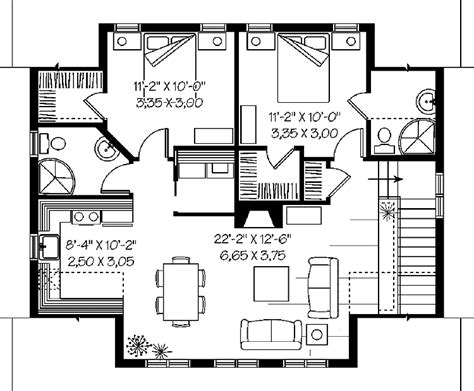 The house with two floor. 2 Bedroom Garage Apartment Plans With 2 Bedrooms above ...