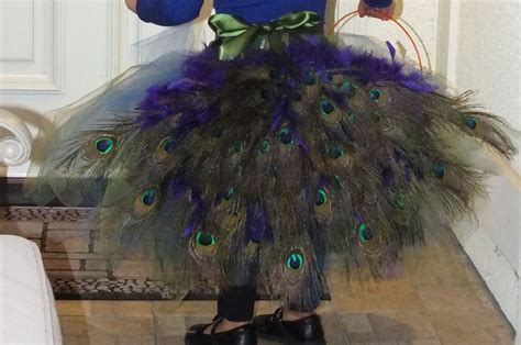 Homemade Peacock Tutu Costume