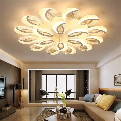 Modern Led Ceiling Chandelier Lighting Dining Room Plafond Avize Indoor