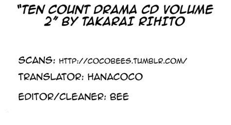 TAKARAI Rihito Ten Count CD 2 Extra Mini Comic Eng MyReadingManga