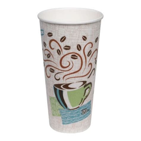 Dixie Perfectouch Insulated Hot Cold Paper Cups Coffee Haze Oz