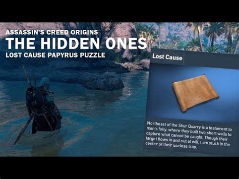 Assassin S Creed Origins The Hidden Ones Lost Cause Papyrus Puzzle