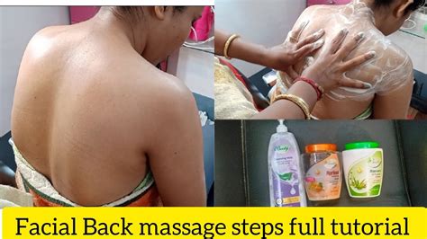 Back Massage Beauty Parlour Prosess Facial Back Massage Basic Steps