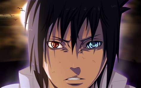 Naruto Shippuuden Uchiha Sasuke Red Eyes Rain Sharingan 1125x2436