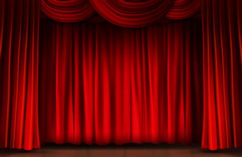Red Curtain Stage Vector Art Icons And Graphics For Free Download