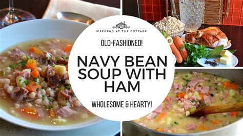 Senate navy bean soup is served everyday on capital hill. NAVY BEAN SOUP WITH HAM recipe! - YouTube