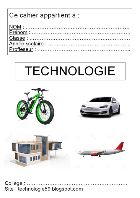 Technologie59: Page de garde - TECHNOLOGIE (Concours)