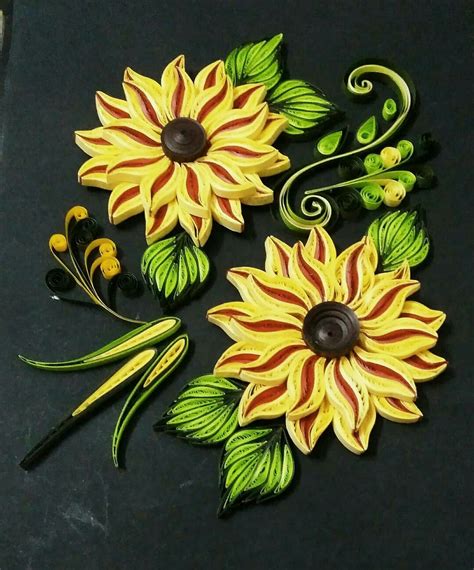 Quilling Sunflower Wall Decor Quilling Designs Quilling Flowers