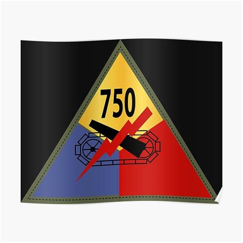 Army 750th Tank Battalion Ssi Poster For Sale By Twix123844