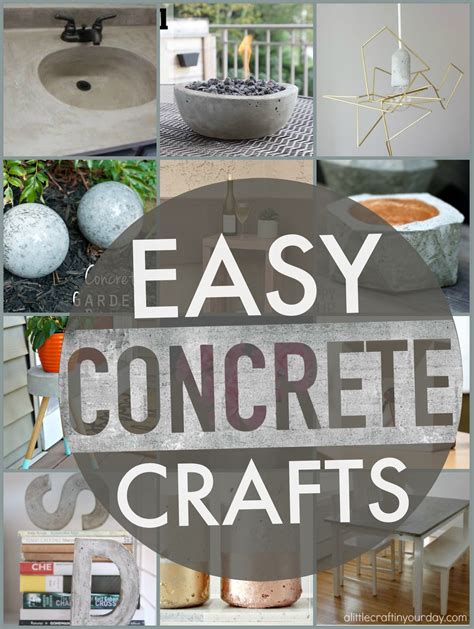 Easy Concrete Projects - A Little Craft In Your Day
