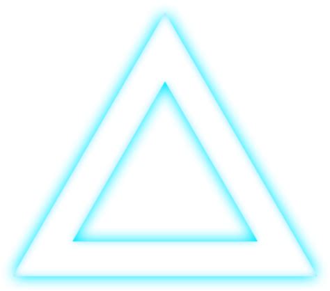 Transparent Glow Triangle Png Blue Neon Clipart Full Size Clipart