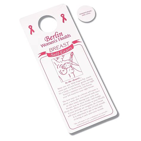 Breast Exam Shower Card Item No 9237 From Only 29¢ Ready To Be