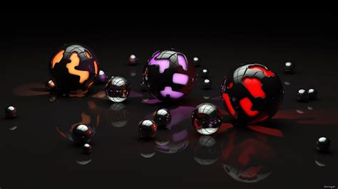 Wallpaper Balls Shape Light Dark 2560x1440 Goodfon 657903 Hd