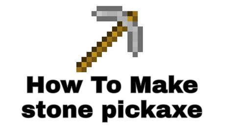 How To Make Stone Pickaxe In Minecraft 2020 Youtube
