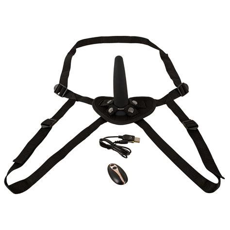Remote Controlled Vibrating Strap On Black Guiltypleasures365