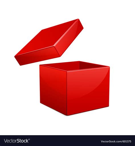Open Red Gift Box Royalty Free Vector Image VectorStock