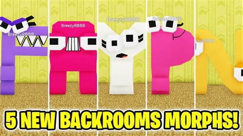 How To Get All 5 New Backrooms Morphs In Backrooms Morphs Roblox