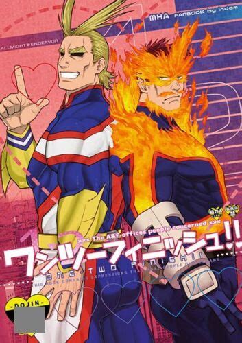 My Hero Academia Doujinshi All Might X Endeavor One Two Finish EBay