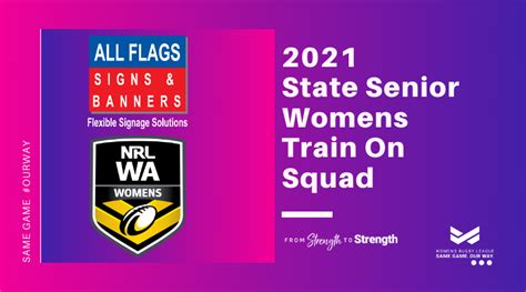 Shop our extensive range of state of origin merchandise and fangear from leading brands canterbury, isc and licensing essentials. 2021 Women's State Train On Squad | NRL WA