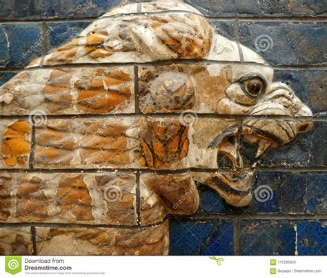 Babylonian Lion On The Ishtar Gate Editorial Stock Photo Image Of