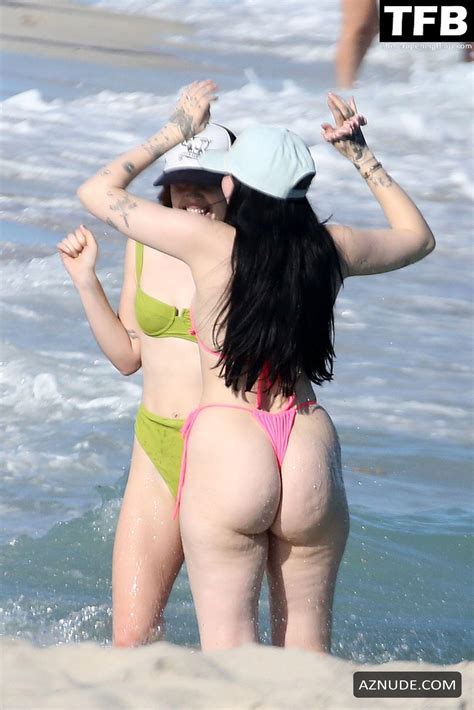 Noah Cyrus Sexy Seen Flaunting Her Big Ass And Tits In A Pink Bikini At The Beach In Miami Aznude