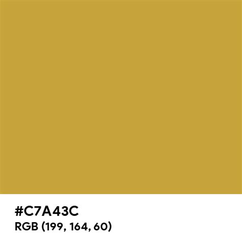 Metallic Bronze Color Hex Code Is C7a43c