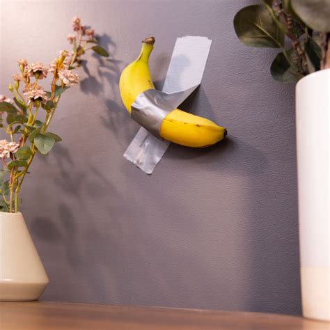 Banana Taped To Wall Art By Philip Roberts