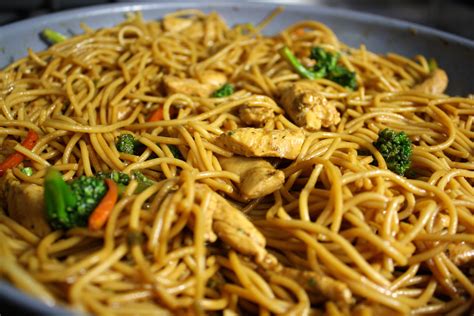 It usually contains vegetables and some type of protein; Clean Eating Chicken Lo Mein - BRI Healthy