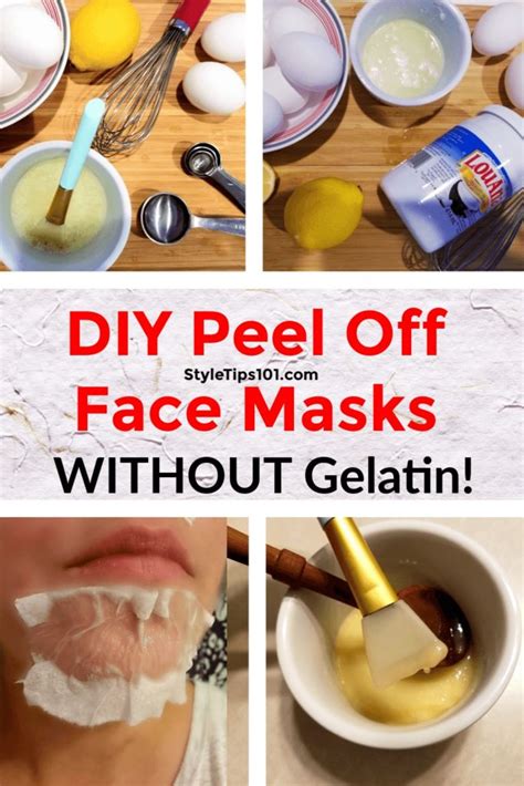 Diy Peel Off Face Mask With Glue Best Diy Peel Off Face Masks For