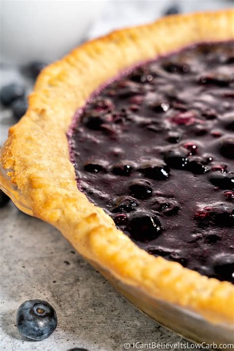Blueberries have tons of good stuff in them. Best Keto Blueberry Pie - Gluten-Free & Sugar-Free