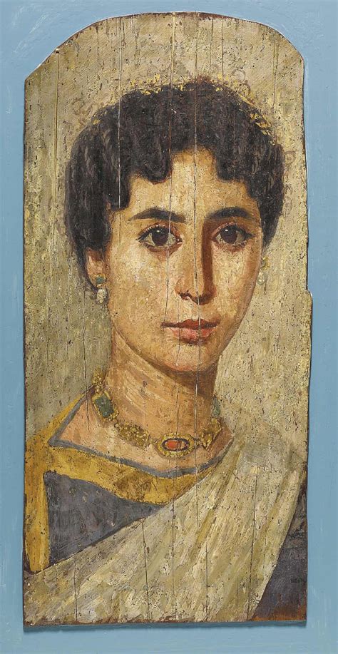 Mummy Portrait Of An Unknown Woman Ancient Egyptian About Ad160 170